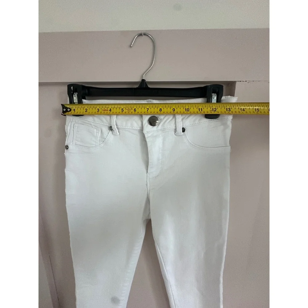 1822 Denim Womens White Skinny Jeans‎ Size 6 Stretch Mid Rise Slim Fit Pants